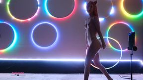 Hula Hoop Dancing and Posing No Sound