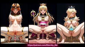 Ai Generated - Hentai - Princess Peach, Daisy And Rosalina (128) - Egyptian