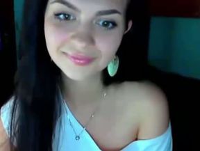 Angelic Russian girl flirting and chatting sweet on webcam