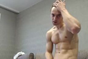 immense pop-shot From Muscle Hairy man stroking off