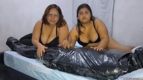 Luna’s Boyfriend Mummified, Gagged & Milked by Claudia & Zoe