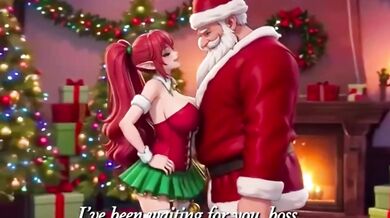 Santa fucks stepmom’s big ass creampie christmas gift