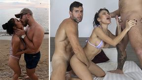 Raysileeum's Thai threesome with a hung dude on Public Beach