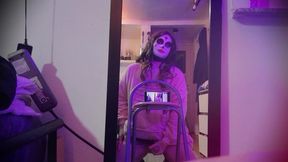 I jerk off hard in front of the mirror