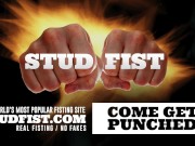 Ridick gets his gaping cunt ffucked and ffisted into a prolapsing mess at STUDFIST