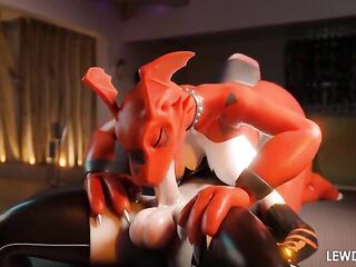 Guilmon Oral pleasure 69 Fur Animation