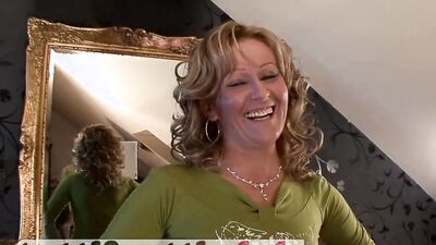 Old whore gets her cherry banged by a young stud