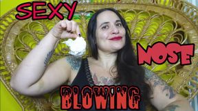 SEXY NOSE BLOWING AND SPITTING