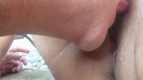 Licking Thai pussy