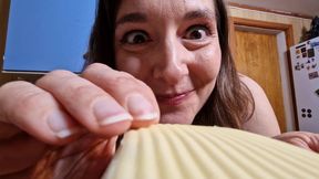 Jealous Roommate is a Hungry Giantess! Eats you with Cheese - 720p MP4