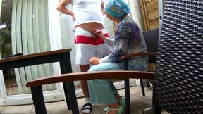 Muslim MILF Gives Me a Handjob and a Blowjob, and Swallows My Cum.