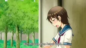 Futanari Party Escalates from Measuring Game to Wild Cum-Filled Orgy