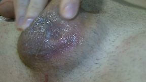 I jerk off and massage my balls with my sperm