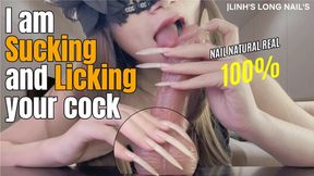 C4SHalloween25 | POV: Long Nailed Goddess Is Playing With Your Cock And Is Sucking, Licking Your Cock| LINH'S LONG NAIL | CRAZY ABOUT LONG AND NATURAL NAILS