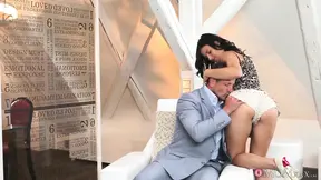 Billie Star takes control in a hardcore indoor sex session with George.