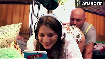 Gamer Teen Stella Flex Gets Her Pussy Fucked - LETSDOEIT