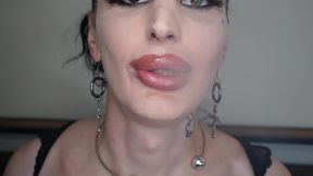 trans beauty allysa etain smokes cigarette while taking cock