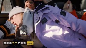 Angel Youngs, Mick Blue And Damon Dice In Goes For A Ski Day Which Quickly Turns To A Double Penetration Session
