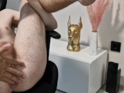 Student's fist cums from hand and pussy. Daddy fucked a tight point to the buzz of sperm spray!💦💦