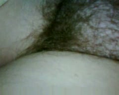 Extremely hairy snatch of my cougar girlfriend closeup