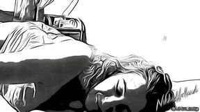 Cartoon wake up with Nikki