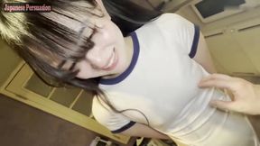 Uncensored Grace. Black Haired Refined Beauty in a Playful Outfit Loses Control as Her Sensitivity Takes Over