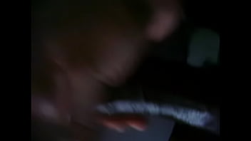 Jacking greased up cock