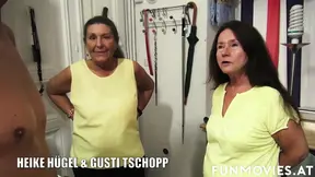 Mature ladies get invited to a hot FFM threesome