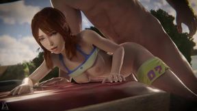 Raw, filthy beach banging with a lovely little tramp taking on all comers