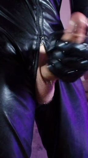 Latex Pup Teasing His Thick Bone Right in Your Face
