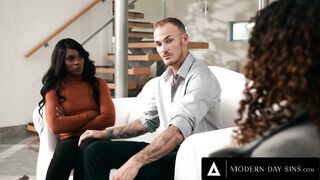 MODERN-DAY SINS - Shocked Ana Foxxx Shares Husband With BDSM Hookup Liv Revamped - CUM ON PUSSY