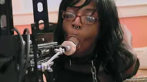 Sexy Ebony Slave Spreads Wide for Torturous White Girl Domination