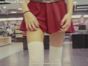 Teaser – Pussy Flashing in a Busy Bookstore during the Weekend - Moriya Exhibit