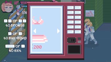 BONUS Lewd City Girls [Hentai pixel game] Deepthroat and cum in mouth scene