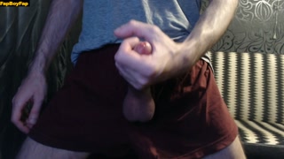 38 days without cumming! Intense Orgasm. Massive cumshot! Thick cum ropes