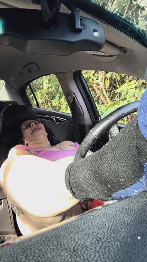 Dirty Tease While He's Watching She Pumps Pussy to Get His Cock Rock Hard