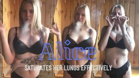 Alice Saturates Her Lungs Effectively