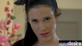 Glam Pornstar Aiden Ashley Posing while We�re Dripping at DigitalDesire