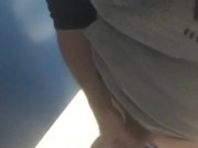 Cum in collage bathroom
