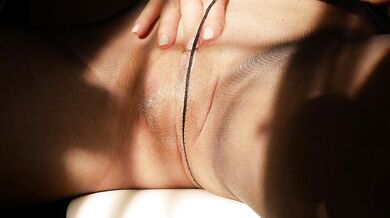 Masturbation in pantyhose
