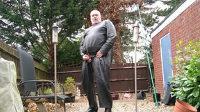 Leather Showing Cock and Balls