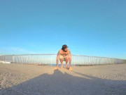 Edging in Public Toilet After Beach Workout – Teaser | Full 2D + 180VR 8K on OF & FapHouse