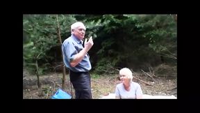 Old Man Fucks Sexy Girl and His Wife Masturbates