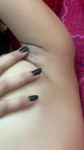 Alone in Her Bed She Looked Straight Into the Camera and Started Touching Herself Softly
