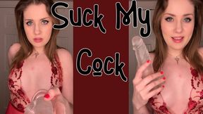 Suck My Cock - Larah Sky, cocksucking, femdom, slut training