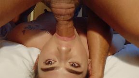 Hot Latina teen gives a perfect blowjob