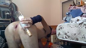 Bottle and fisting anal play