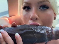Becky Crocker - Busty Blonde Slut Gets BBC Creampie In