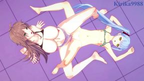 Ruri Hoshino & Sagiri Sakurai Engage in Intense Lesbian Play With Big Boobs