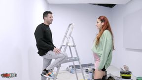 Kevin White Fucking with Stunning Argentinian Redhead Ammy Redhead